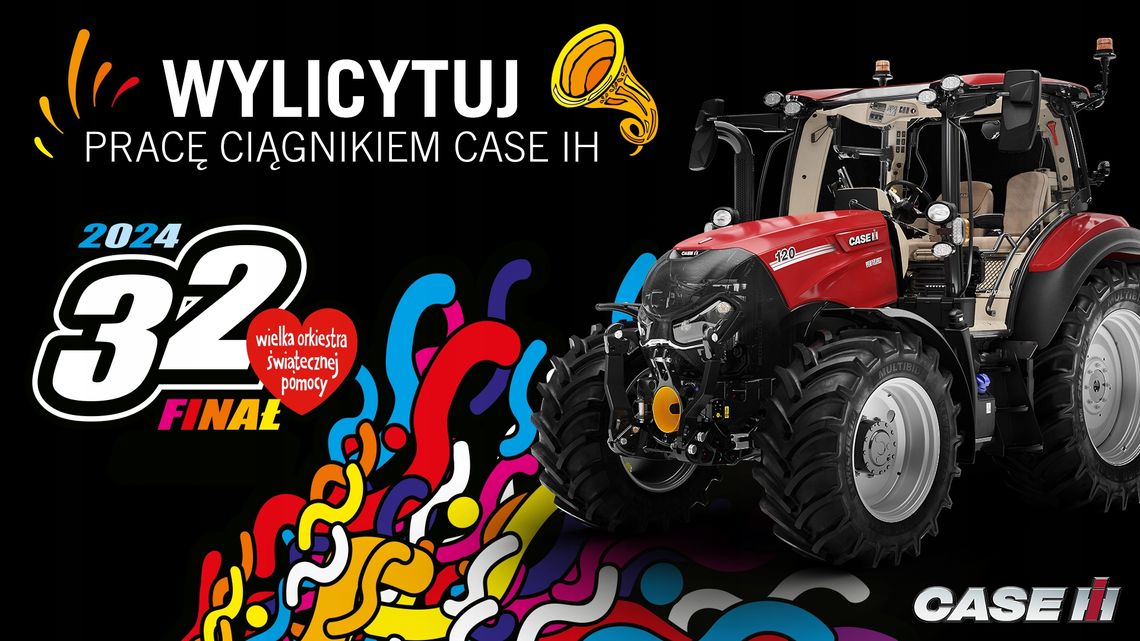 Wylicytuj na WOŚP pracę ciągnikiem Case IH