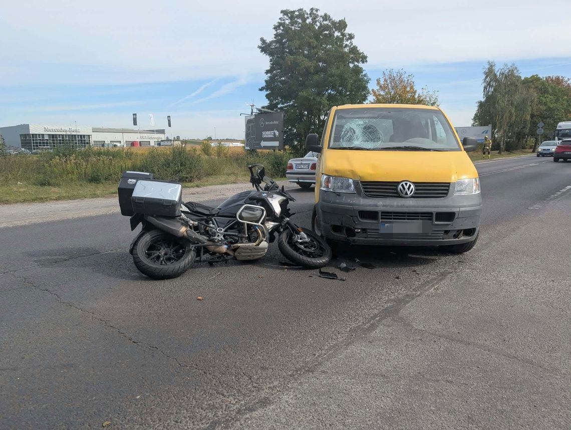 Wypadek na wylotówce z Płocka Wypadek na wylotówce z Płocka