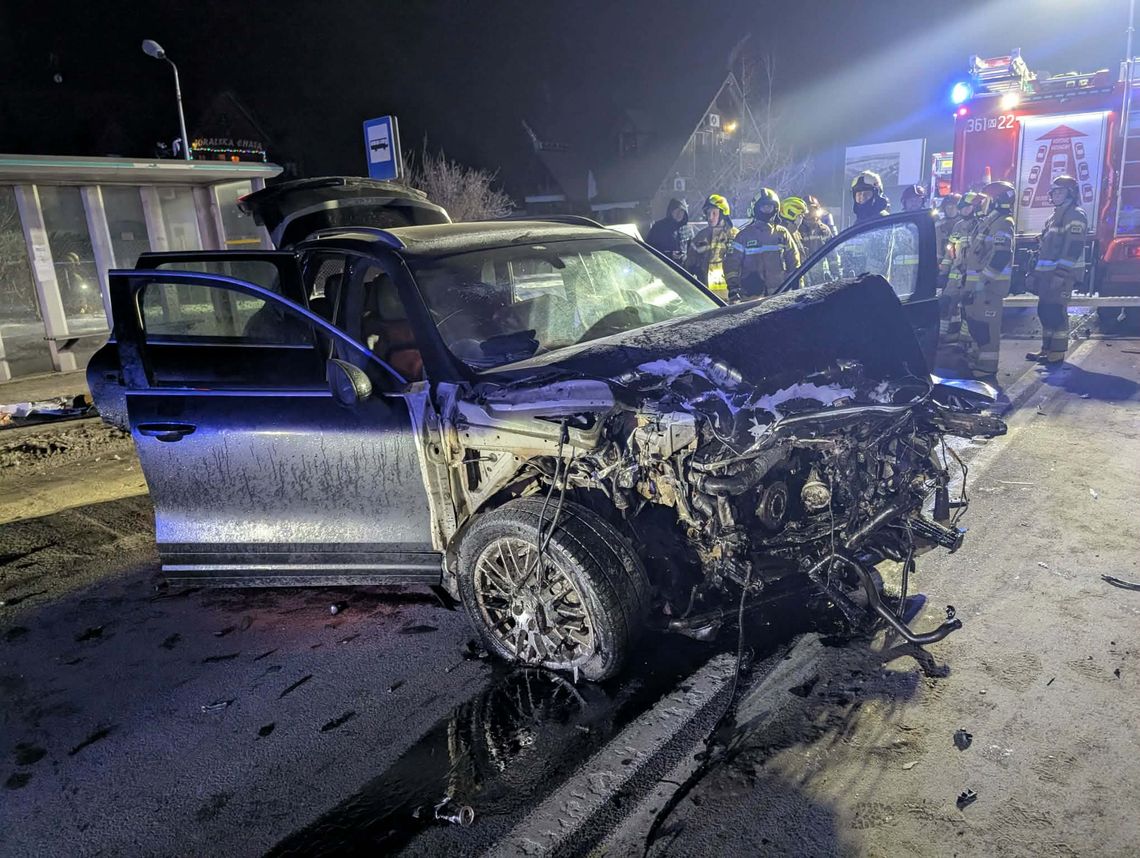 Wypadek śmiertelny pod Płockiem Wypadek śmiertelny pod Płockiem