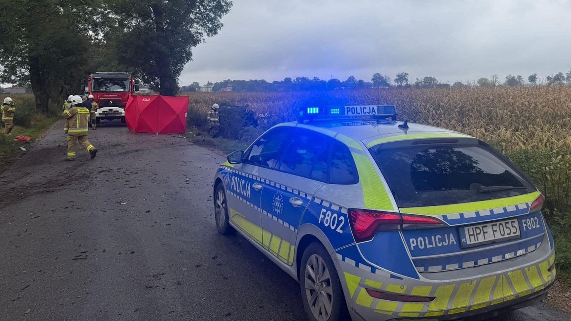 Wypadek śmiertelny w Łaniętach