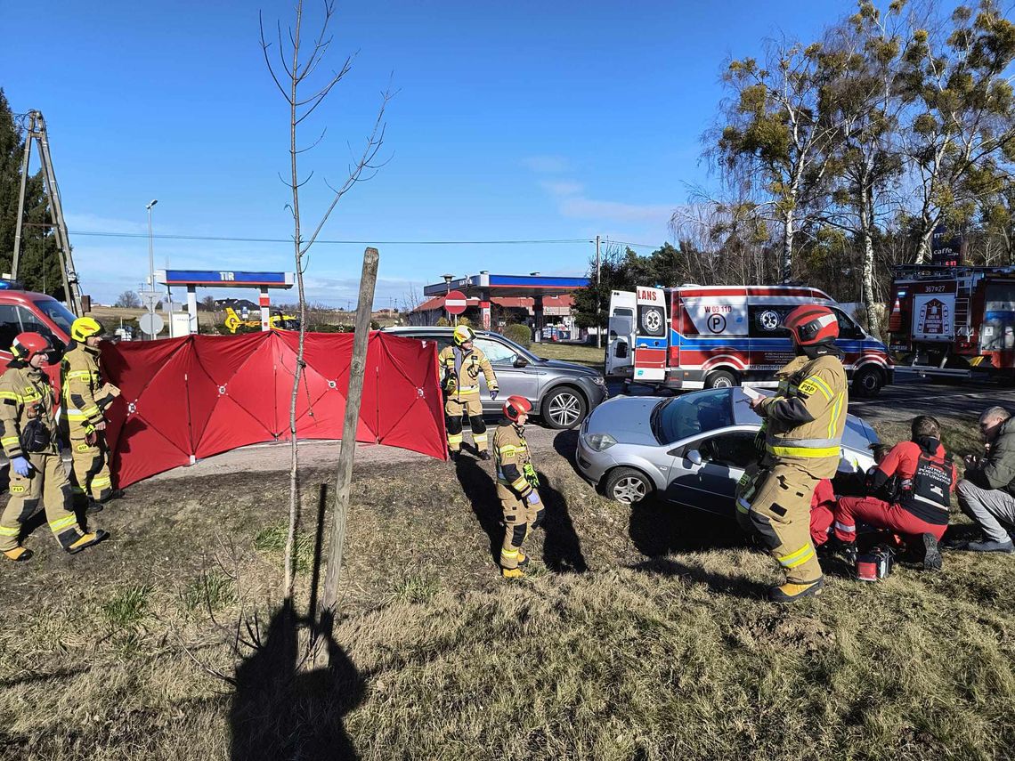 Wypadek w Cekanowie. Na miejscu helikopter LPR