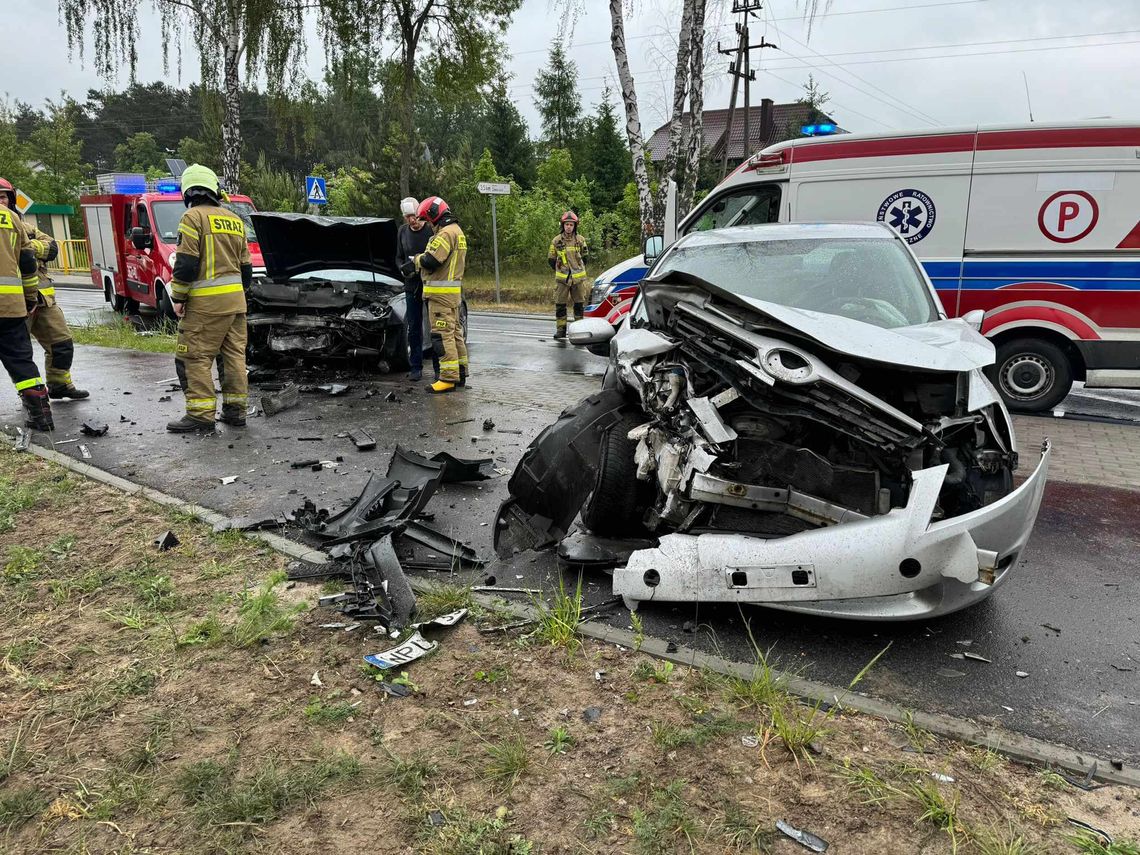 Wypadek w miejscowości Nowe Grabie