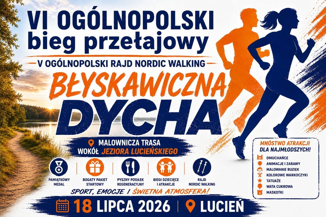 Za tydzień kończą się zapisy na VI Ogólnopolski Bieg Przełajowy „Błyskawiczna Dycha” Za tydzień kończą się zapisy na VI Ogólnopolski Bieg Przełajowy „Błyskawiczna Dycha”