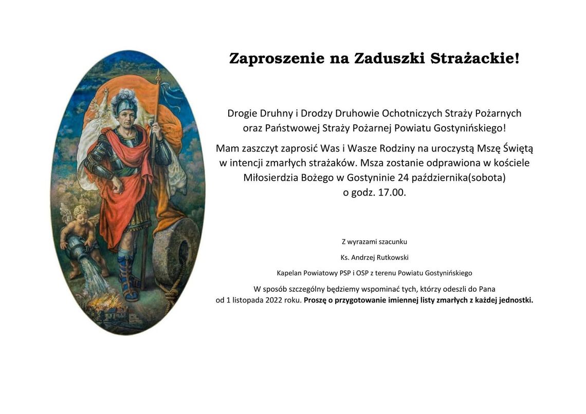 Zaduszki strażackie Zaduszki strażackie