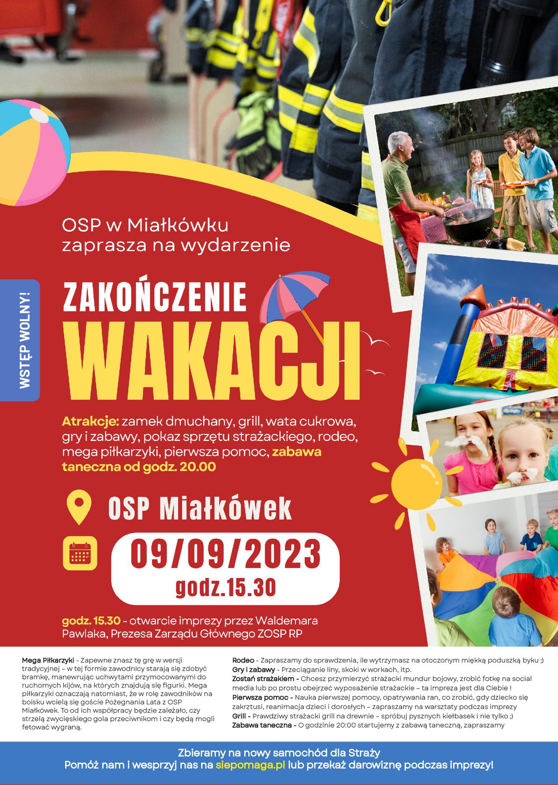Zakończenie wakacji z OSP Miałkówek