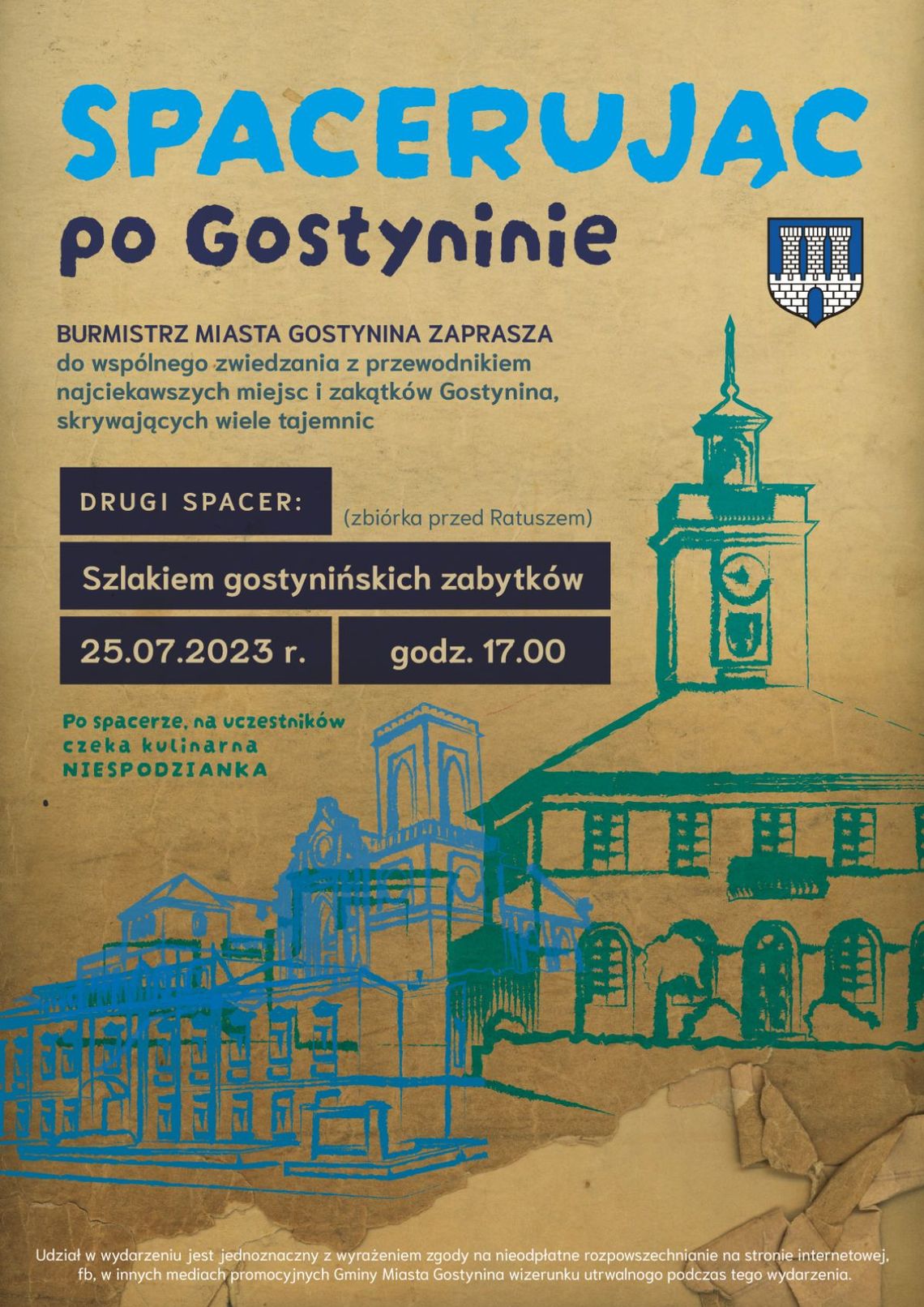 Zapraszamy na drugi Spacer po Gostyninie. Powędrujemy szlakiem gostynińskich zabytków Zapraszamy na drugi Spacer po Gostyninie. Powędrujemy szlakiem gostynińskich zabytków