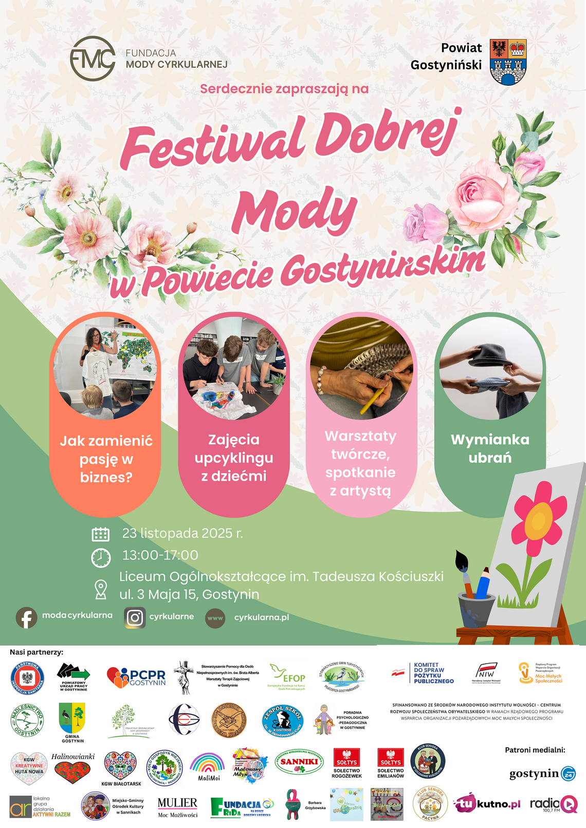 Zaproszenie na Festiwal Dobrej Mody w Powiecie Gostynińskim