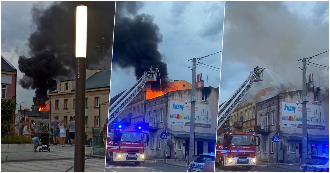 Zaprószenie ognia prawdopodobną przyczyną pożaru budynku w Kutnie