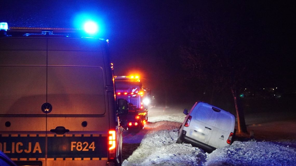 Zderzenie dwóch pojazdów na DK60