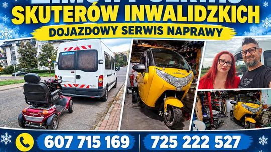 DOJAZDOWY SERWIS SKUTERÓW INWALIDZKICH Gostynin - ZADBAJ O SPRZĘT ZIMĄ