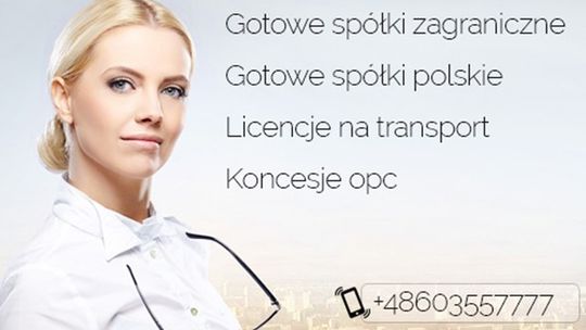 GOTOWE SPÓŁKI Z LICENCJĄ NA TRANSPORT MIĘDZYNARODOWY, SPEDYCJĘ. WIRTUALNE BIURO. KSIĘGOWOŚĆ 603557777