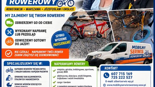 Mobilny Serwis Rowerowy - Konstancin, Warszawa, Józefosław i okolice Mobilny Serwis Rowerowy - Konstancin, Warszawa, Józefosław i okolice