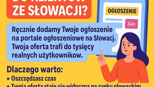 ogłoszenia na Słowacji - promocja na rynek słowacki