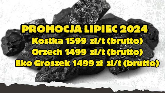 Sprzedaż hurtowa węgla.Polskie kopalnie.Promocja Lipiec 2024