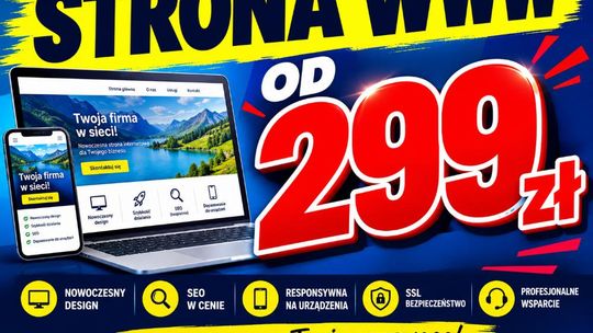 Strony internetowe za 299 zł - wykonanie od A do Z