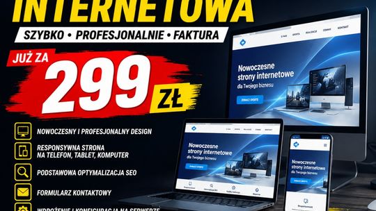 Tania strona internetowa ZA 299 ZŁ ⭐ stronaza299.pl