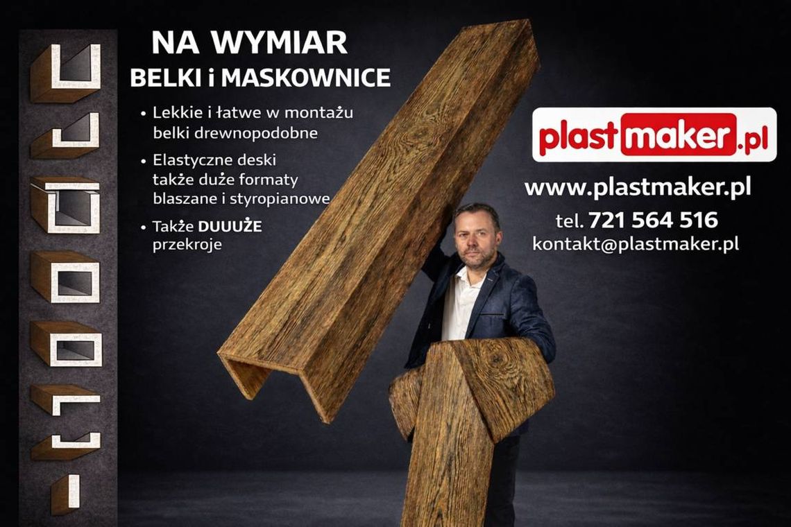 MASKOWNICE na wymiar - belki dekoracyjne DREWNOPODOBNE