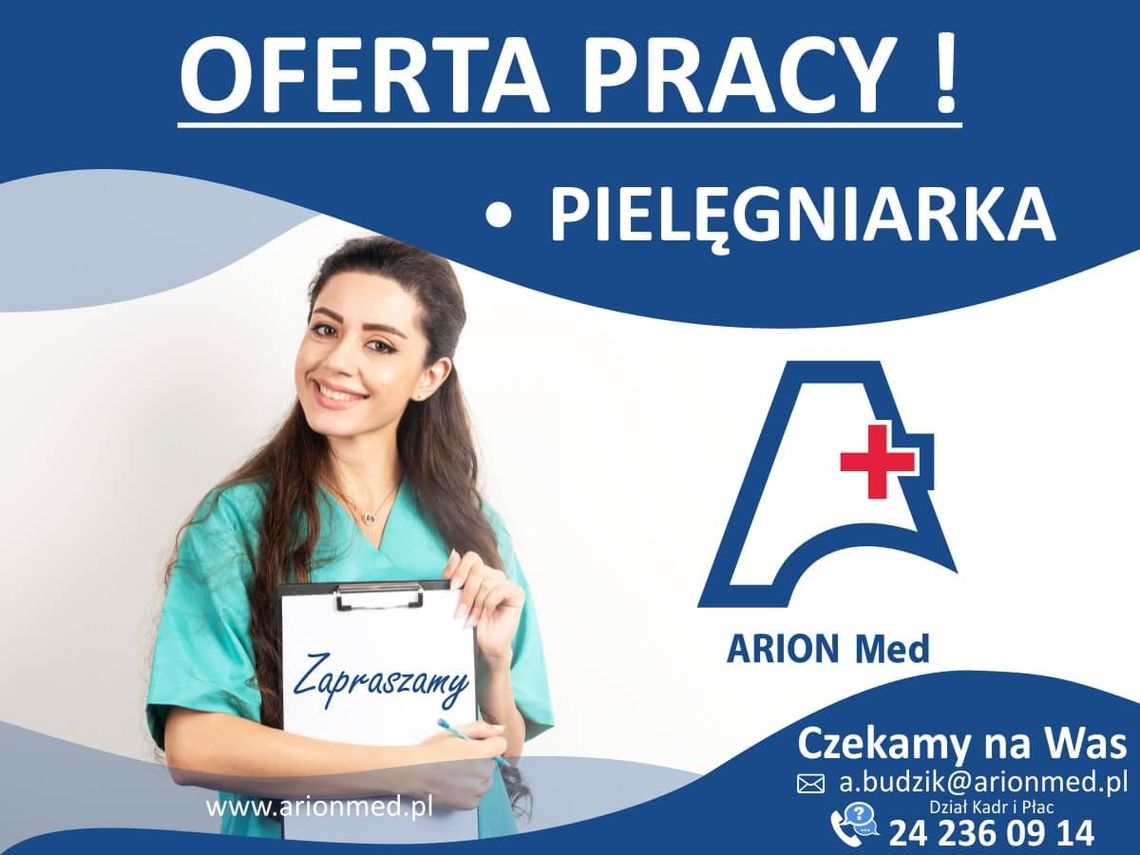 PIELĘGNIARKA - oferta pracy w ARION Med sp. z o.o.