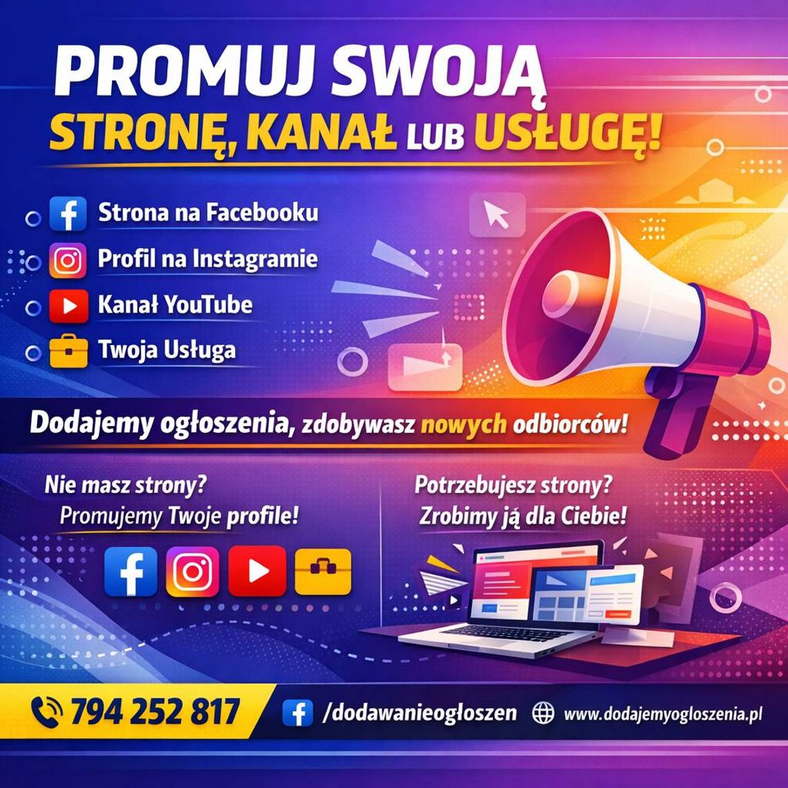 Promocja usług, stron i social media przez portale ogłoszeniowe Promocja usług, stron i social media przez portale ogłoszeniowe