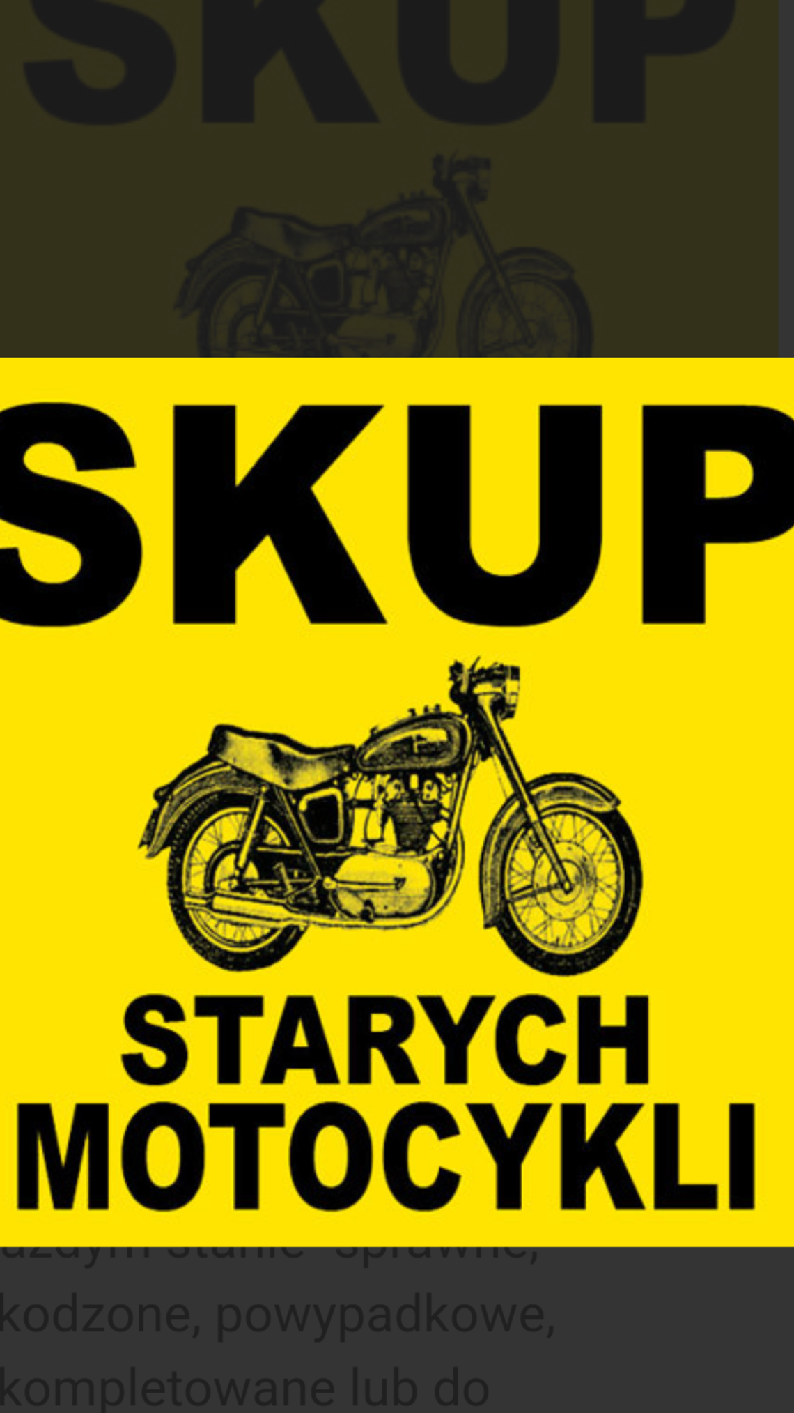 Skup startych i zabytkowych motocyklów,motorowerów.