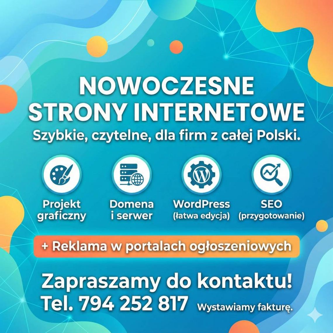 Strony internetowe dla firm + wsparcie reklamowe na portalach ogłoszeniowych