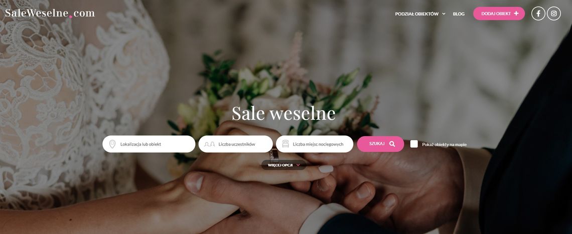SaleWeselne.com - znajdź sale na wesele
