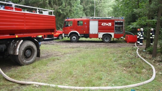 Ćwiczenia strażackie nad Jeziorem Przytomnym