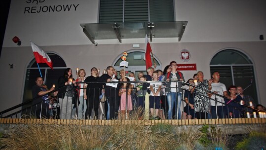 Protest przed sądem