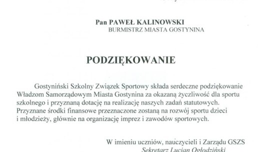 Oświadczenie odnośnie otwartego konkursu ofert w ramach rozwoju sportu w 2018r.