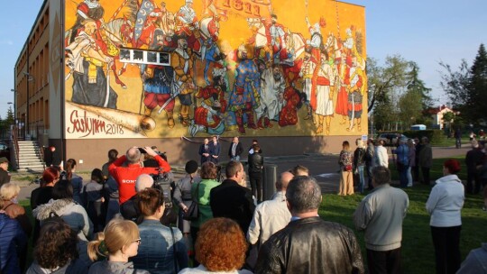 Pierwszy w Polsce mural "Hołd ruski"