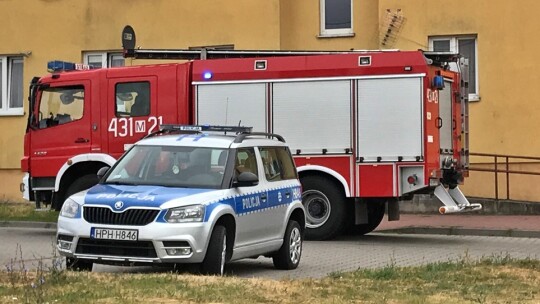 Akcja strażaków na Kościuszkowców