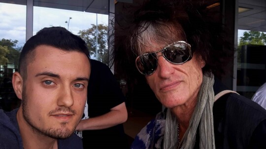 Michał Bazela spotkał się z Johnnym Deppem, Alice Cooperem i Joe Perrym