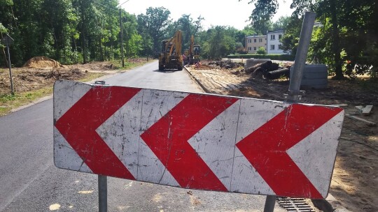 Wahadło na Bierzewicach. Trwa remont drogi