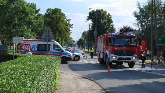 Stłuczka na rozwidleniu Płockiej i Bierzewickiej