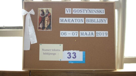 Trwa VI Gostyniński Maraton Biblijny