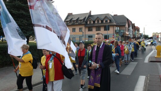 Pielgrzymi skępscy w drodze