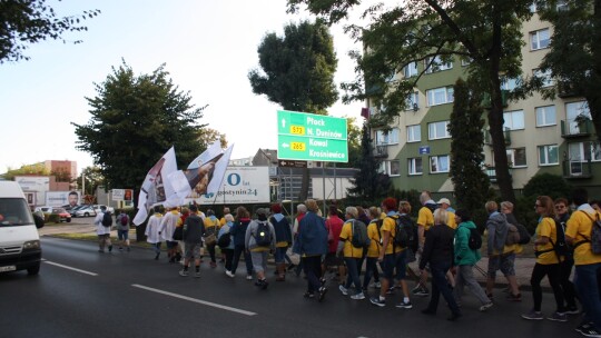 Pielgrzymi skępscy w drodze