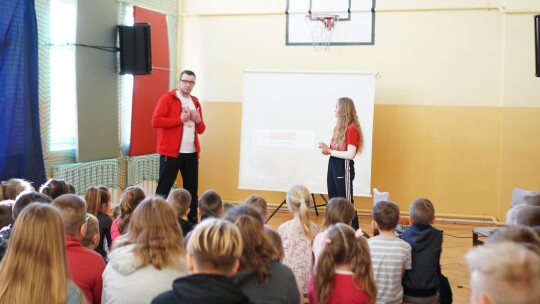 Żywa lekcja ze sportowcem w Zwoleniu