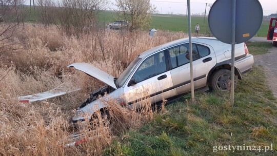 Nietrzeźwy kierowca w rowie w Józefkowie