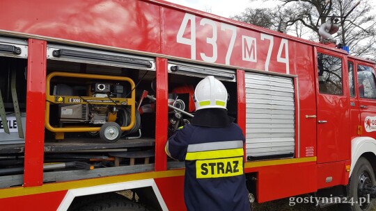 Pożar traw w Zuzinowie