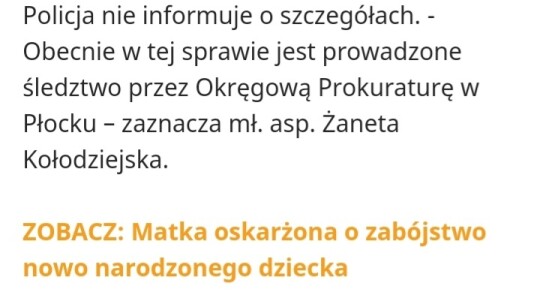 Dziś odbędzie się sekcja zwłok dziecka