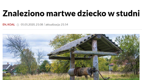 Dziś odbędzie się sekcja zwłok dziecka