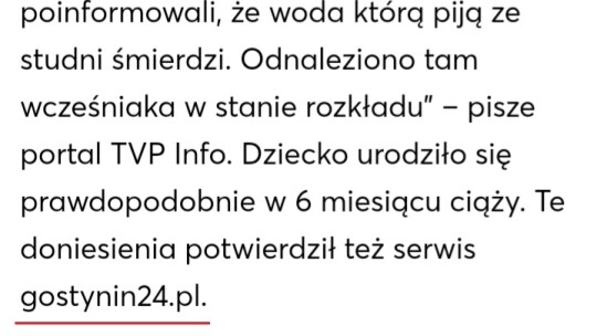 Dziś odbędzie się sekcja zwłok dziecka