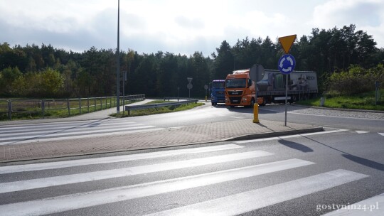 Utrudnienia na rondzie w Rogożewku