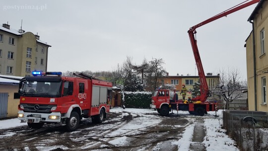 Pożar sadzy w przewodzie kominowym