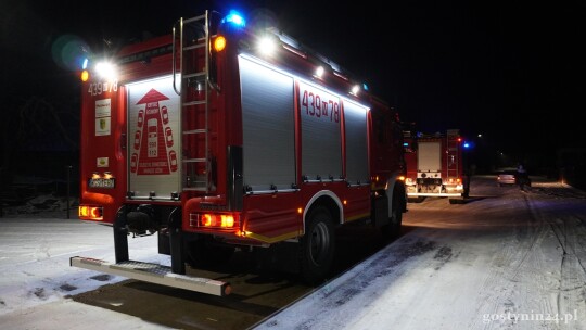 Palił się budynek inwentarski