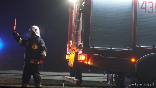 Volvo najechało na scanię na autostradzie