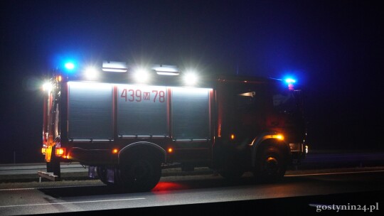 Volvo najechało na scanię na autostradzie