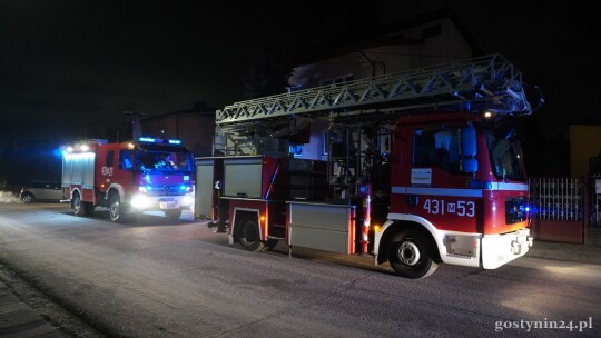 Pożar sadzy w kominie na Mickiewicza