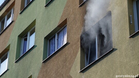 Pożar mieszkania na Wyszyńskiego